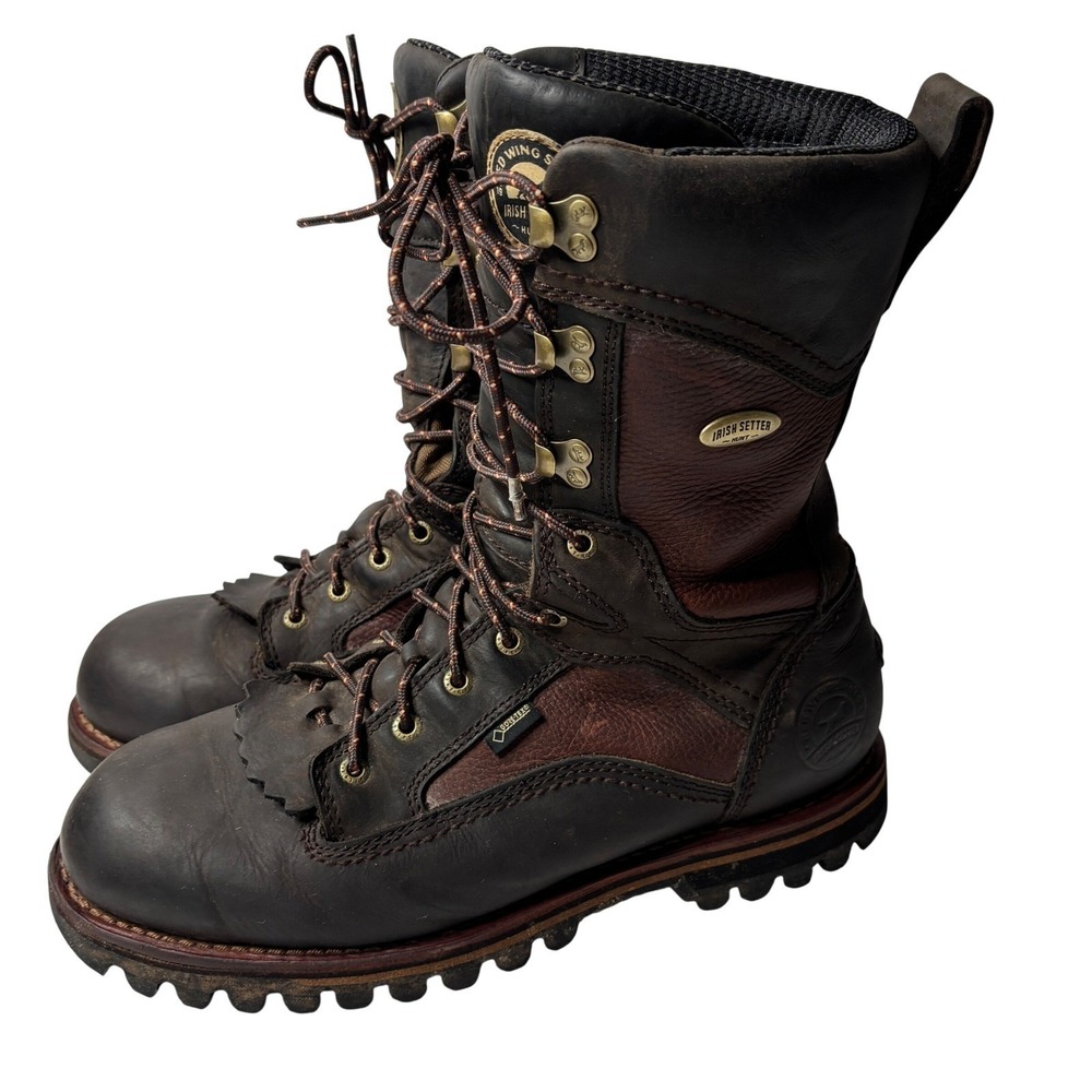Red Wing‎ Irish Setter 880 Mens 11.5 D Brown Leather Elk Tracker Hunting Boots
